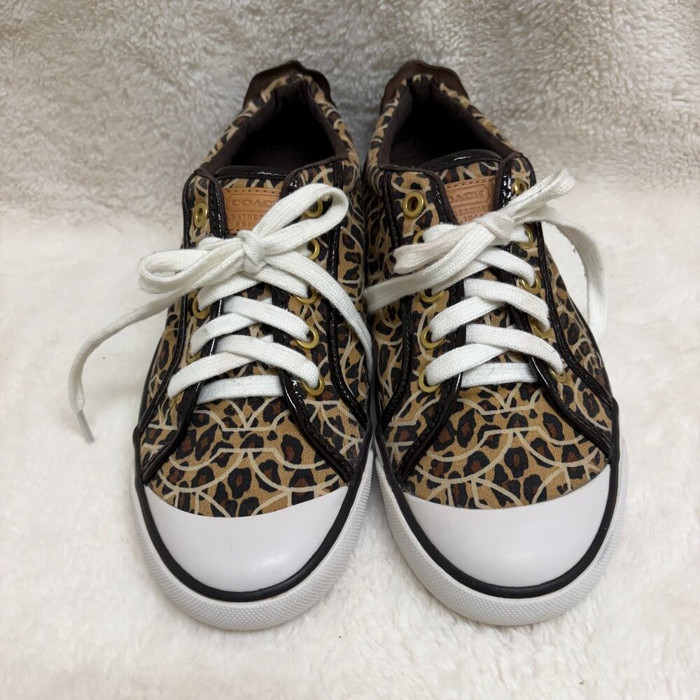 Cute Women's Coach Barett Sneakers Animal Print Size 7B
